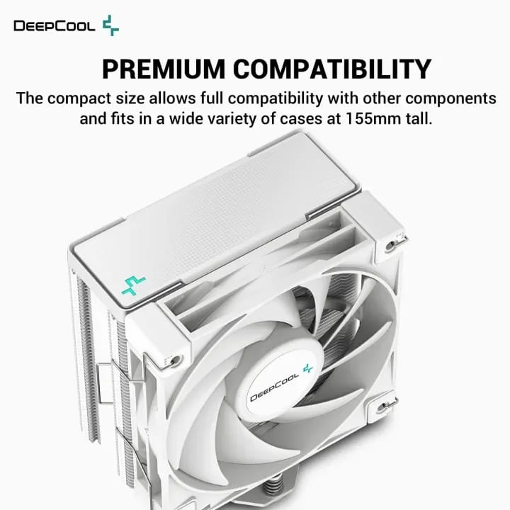 R-AK400-WHNNMN-G-1 DeepCool AK400 WH WHITE CPU AIR COOLER DeepCool AK400 WH WHITE CPU AIR COOLER