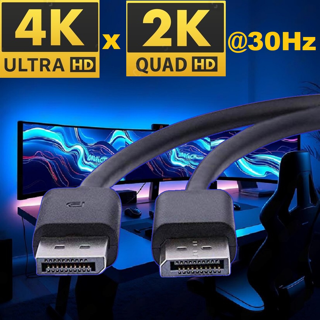 4K-DP-TO-DP-3M DisplayPort DP to DP DisplayPort Cable 3 meter DisplayPort DP to DP DisplayPort Cable 3 meters