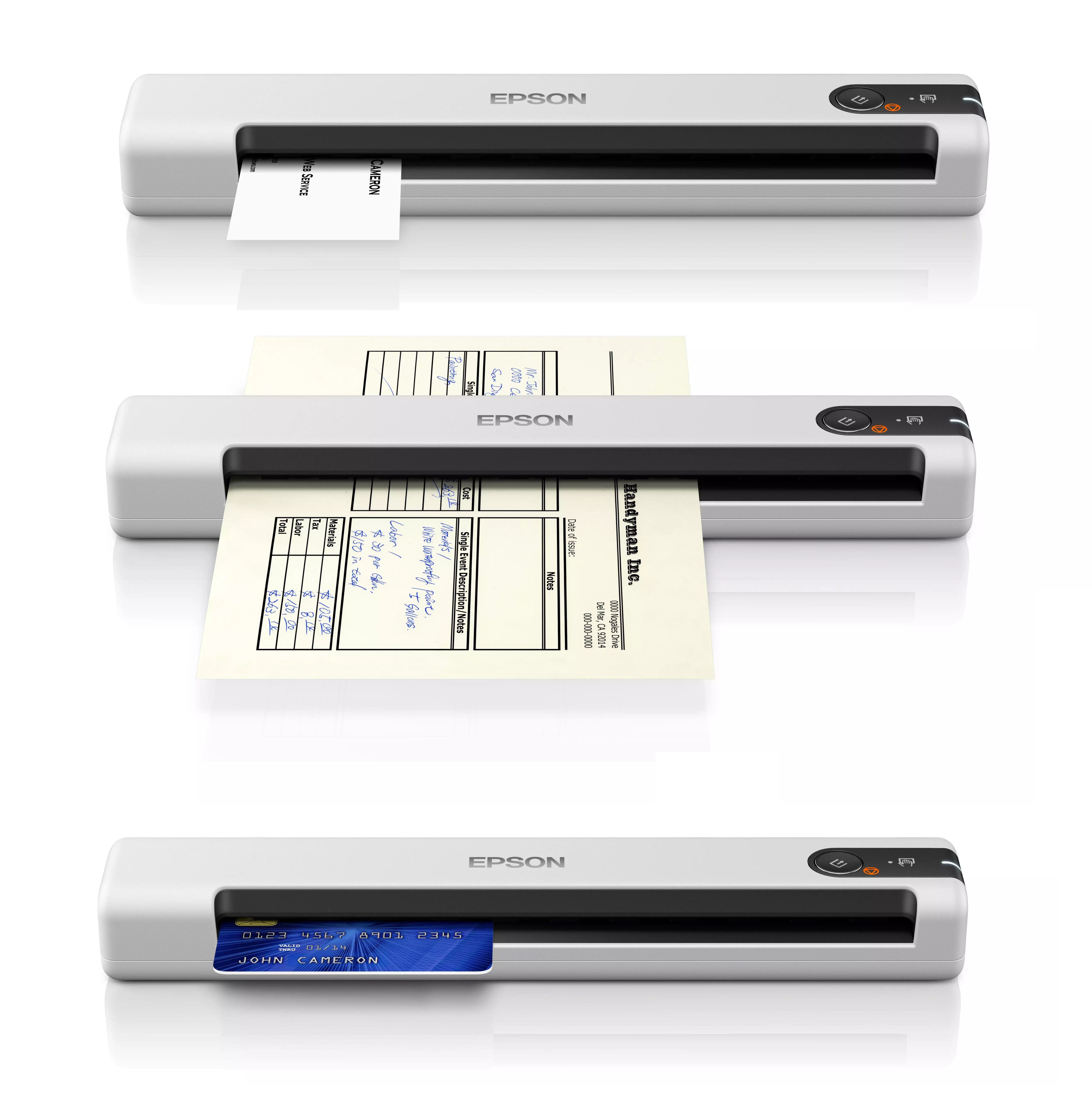 EPSON WorkForce DS-70 Portable Scanner 11PPm DS-70 EPSON WorkForce DS-80W Wi-Fi Portable Scanner  EPSON WorkForce DS-70 Portable Scanner