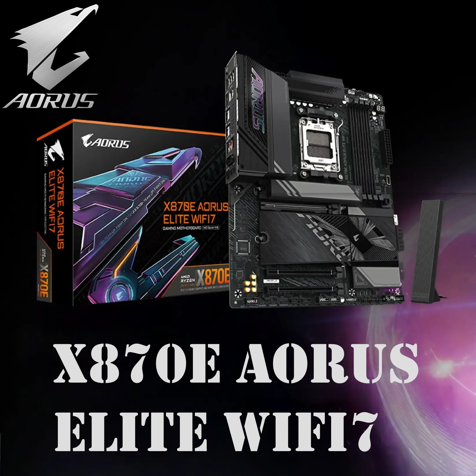 GIG-X870E-AORUS-ELIT Elite X870E WIFI7 AMD AM5 LGA1718 Motherboard GIGABYTE X870E AORUS Elite WIFI7 AMD AM5 LGA 1718 Motherboard