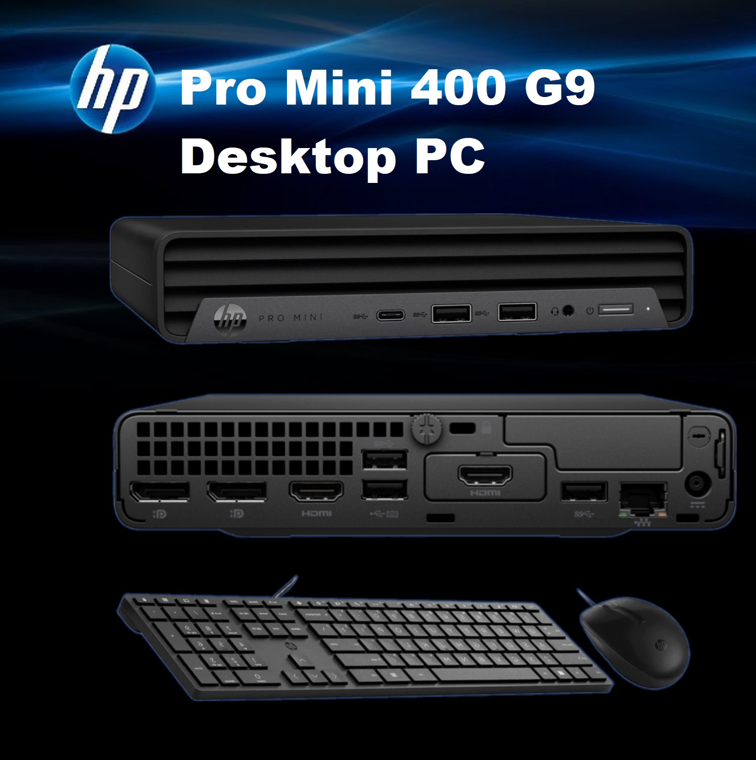 935X2EA#BH5 HP Pro Mini 400 G9 Desktop PC i7-13700T 8GB HP Pro Mini 400 G9 Desktop PC (935X2EA) Intel® Core™ i7-13700T with Intel® vPro® | 8 GB DDR4 RAM