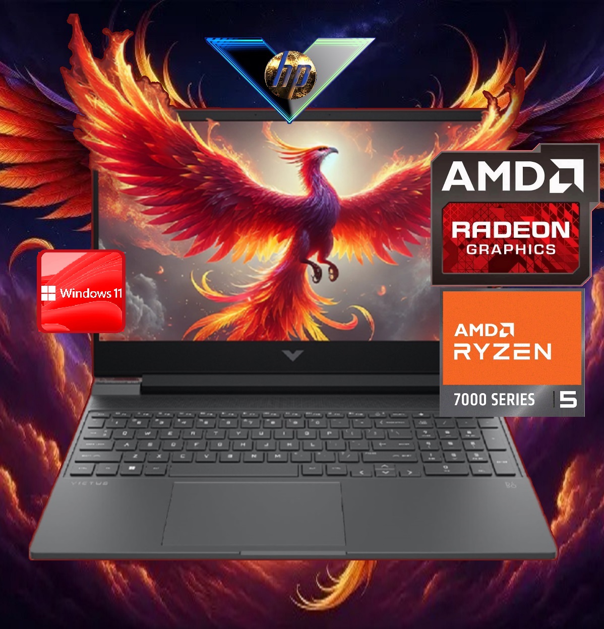 9Z7L4UA#ABA Victus 15-fb2063dx Ryzen 5 7535HS RX 6550M  HP Victus 15-fb2063dx AMD Ryzen™ 5 7535HS | 8GB DDR5 RAM ; 512GB SSD | AMD Radeon™ RX 6550M