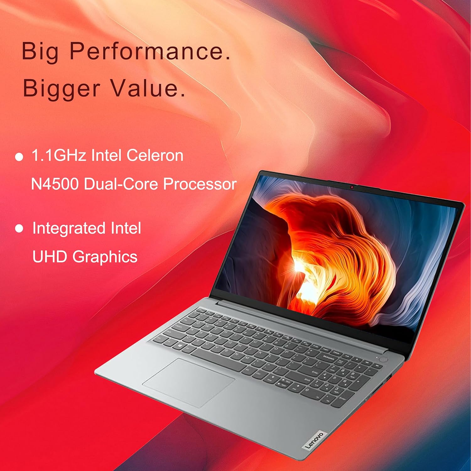 82LX00CKDP LENOVO Celeron N4500 8GB RAM Eng Ara Keyboard LENOVO IdeaPad 1 15IJL7 Intel® Celeron® N4500