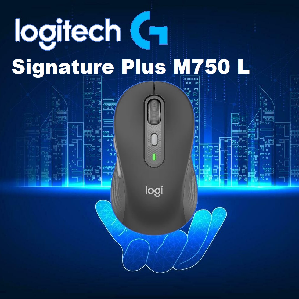 910-006266 Logitech Signature Plus M750 L Wireless Mouse Logitech Signature Plus M750 L Wireless Mouse – Large Ergonomic Design