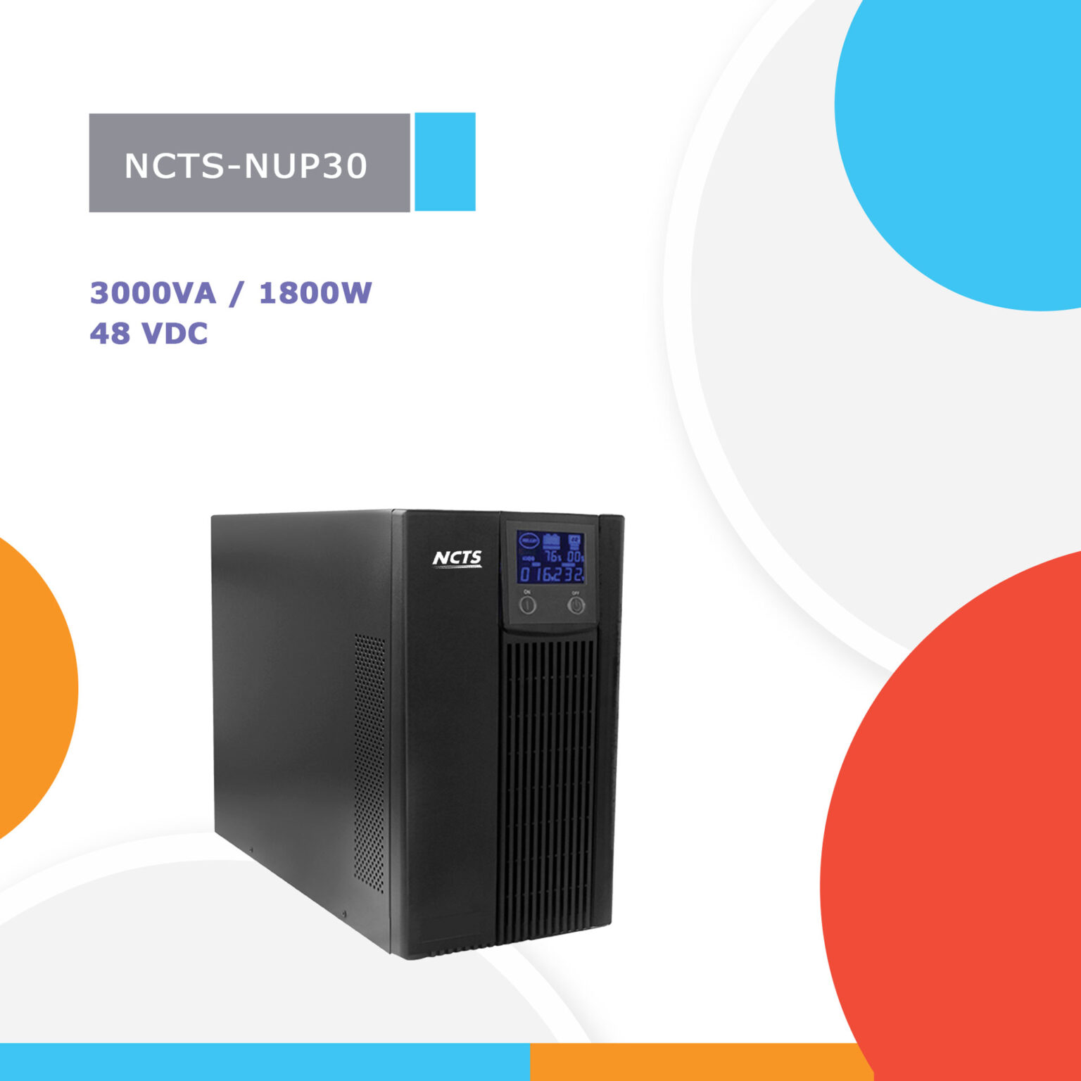 NCTS Pure Sine Wave UPS 3kVA NCTS-NUP30