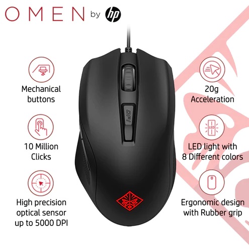 HP Omen 400 Wired USB Gaming Mouse