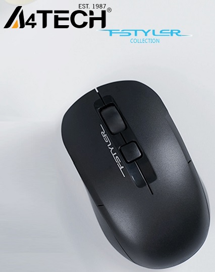 A4TECH FG16C Air2 Dual-Function Air Mouse - [ Desk + Air ] Dual Functions - 2.4 GHz Wireless - 2000 DPI 4-Level Adjustable - BLACK Dual Function 2.4 GHz Wireless Mouse