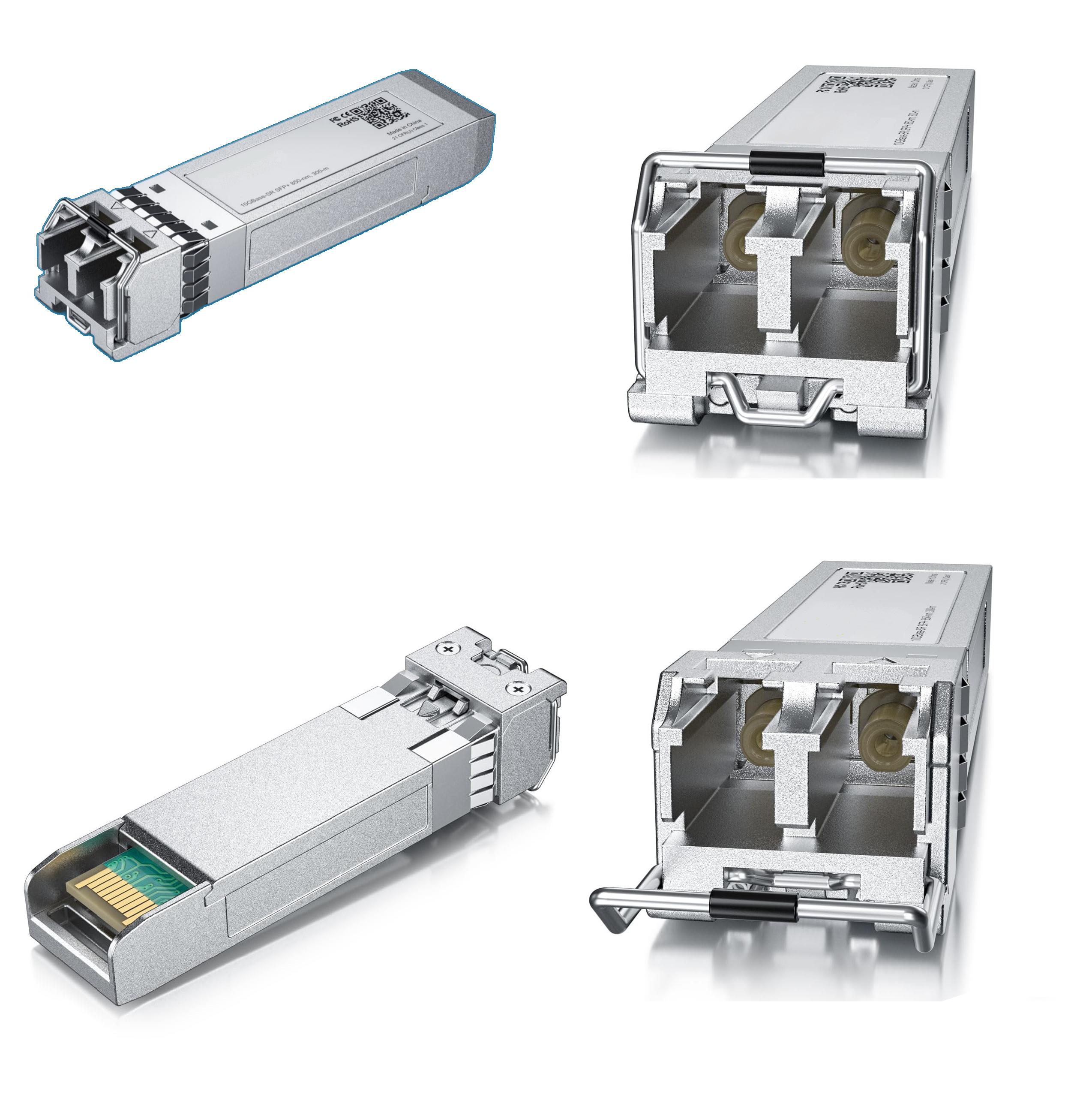 AXON-SFP-10G-SR Optic Multimode Transceiver SFP 10G BASE SR Fiber Optic Multimode Module  Transceiver SFP+ 10G BASE SR 300M 850nm 300m MM LC DDM ; for Data Transmission Over Two Multimode Fibers (MMF)  10 Gbps Speed Over Distances of up to 300 m