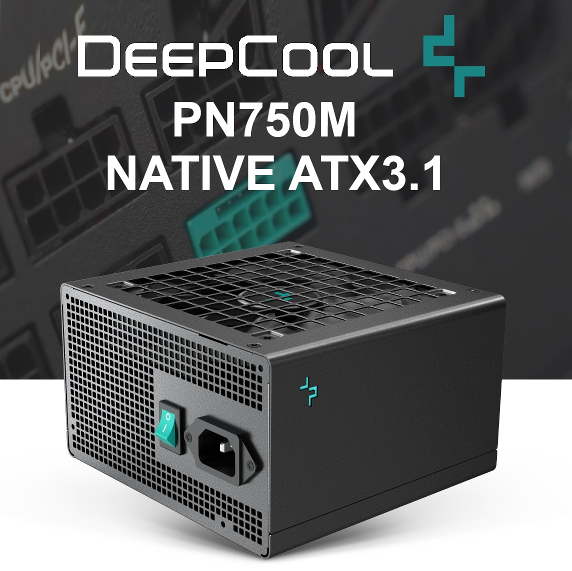 R-PN750M-FC0B-EU PN750M PCIe 5 750W Power Supply 80 Plus Gold DeepCool PN750M ATX 3.1 PCIe 5.1 750W Power Supply 80 Plus Gold Certified ; with High-grade 105C Resistant 16AWG Copper-core 12V-2x6 Cable ; 1 x 12V-2x6 + 5 x EPS/PCIe ports ; 120mm FDB fan ; Japanese Electrolytic Capacitor