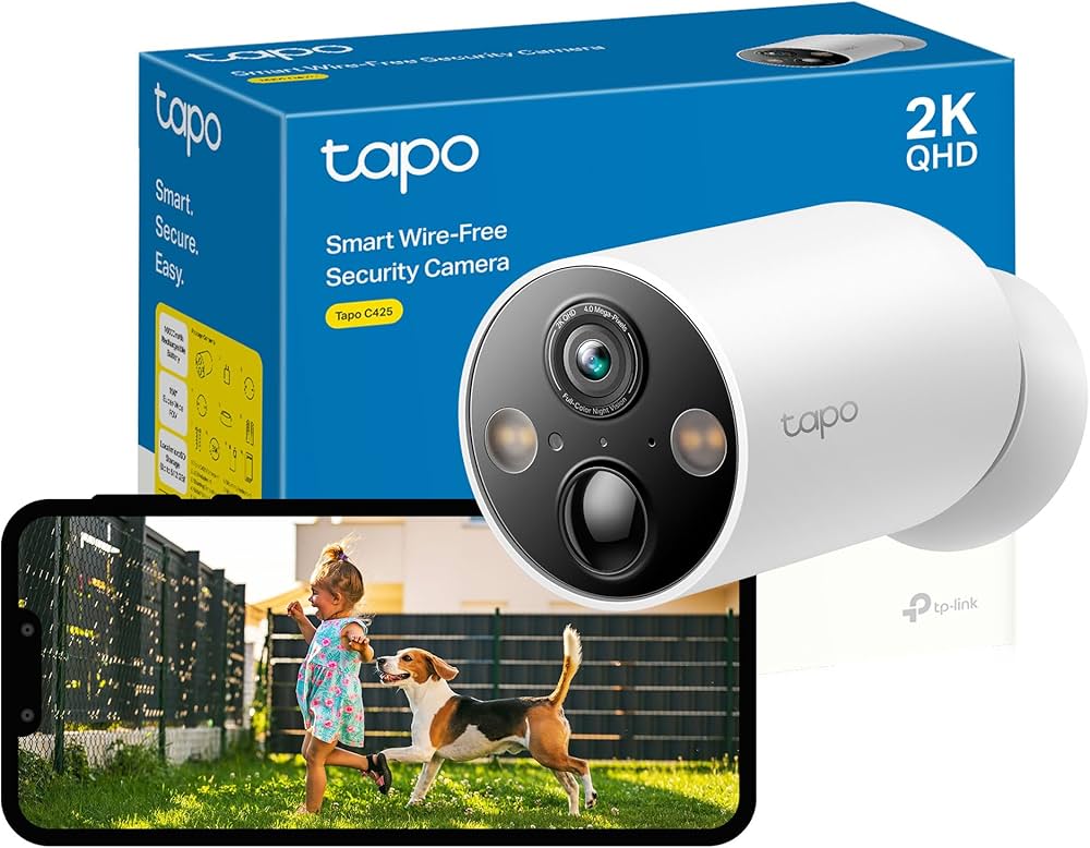 TAPO-C425 Wire-Free Tapo C425 Outdoor Security Camera TP-Link 𝗧𝗮𝗽𝗼 C425 Wire-Free Outdoor Security Camera