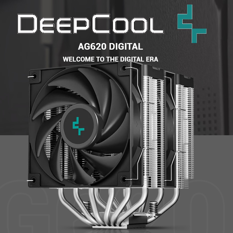 R-AG620-BKNDMN-G-1 AG620 Digital CPU AIR COOLER with Temp Display DeepCool AG620 Digital CPU AIR COOLER with Temp Display