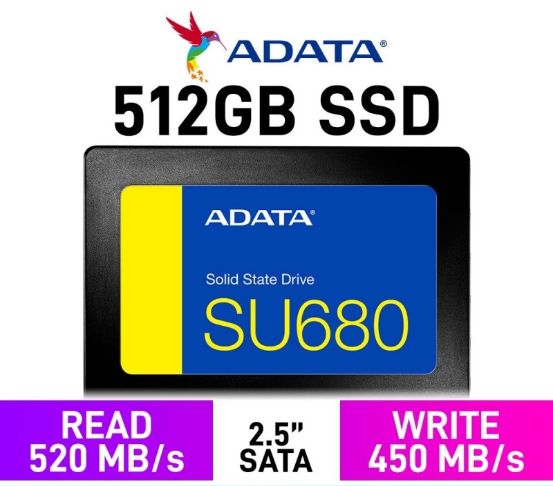 ADATA Ultimate 512GB 3D-Nand 2.5 Inch Sata 6Gb/s SSD – 512GB Solid State Drive