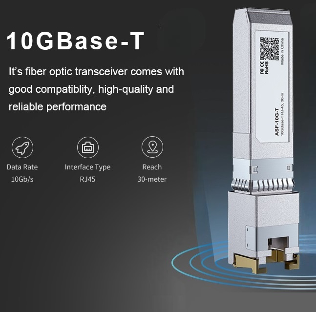 AXON-SFP-10G-T RJ45 30 meter 10G Base T SFP 10Gb SFP+ RJ45 Copper Module 30-meter