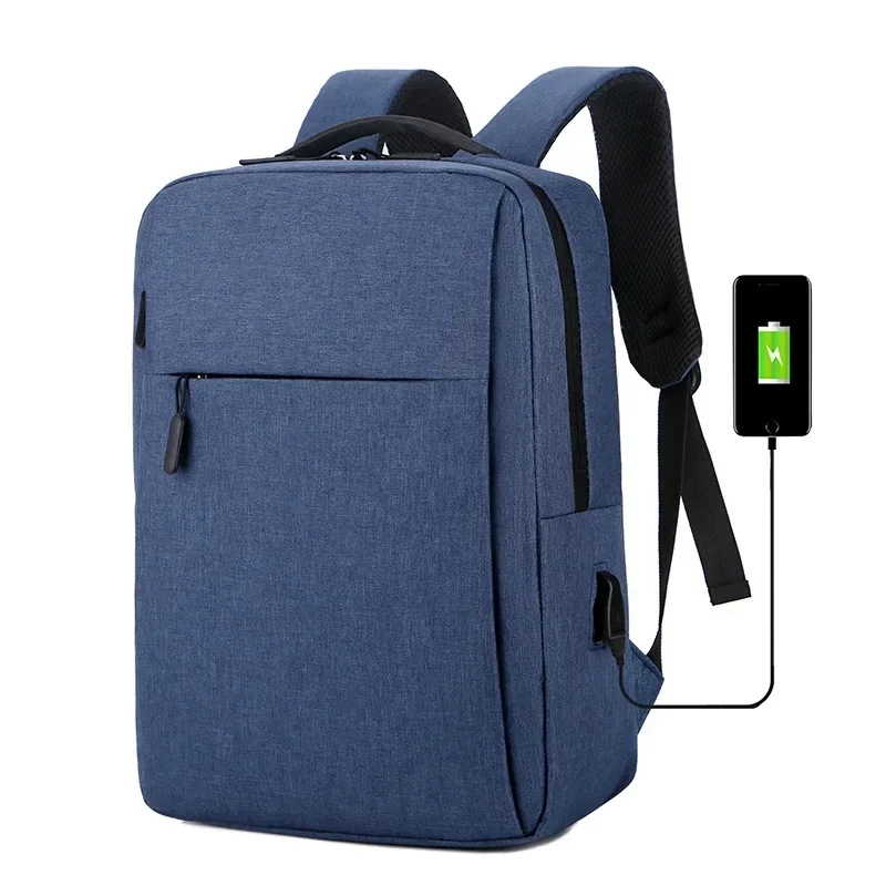 Business Slim Formal Laptop Backpack for up to 15.6 Inch - Durable Oxford Textile - USB Charging Port - Organized Compartments - Waterproof - Heavily Padded for Sensitive Electronics Impact Protection - BLUE Business Slim Formal Laptop Backpack BLUE