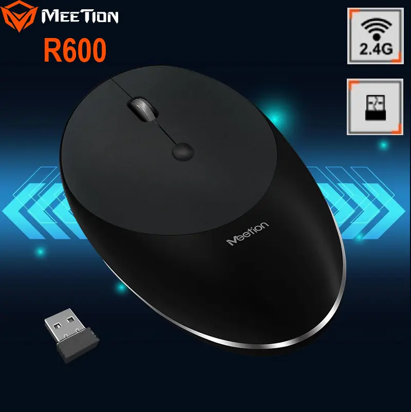 MEETION-MT-R600-B Rechargeable Wireless Mouse R600 with 1600 DPI MEETION Rechargeable Wireless Mouse R600 with 1600 DPI