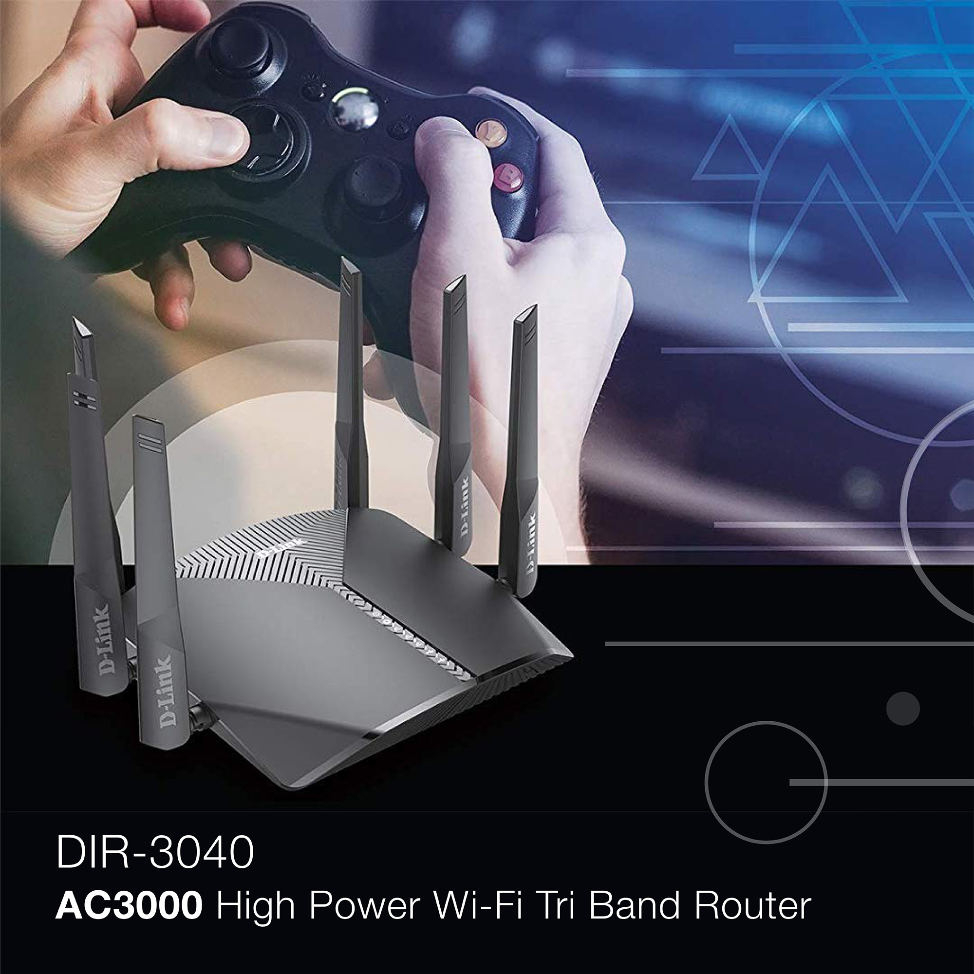 DIR-3040 D Link WiFi Router EXO AC3000 Mesh D-Link DIR-3040 WiFi Router EXO AC3000 Mesh Smart Internet Network