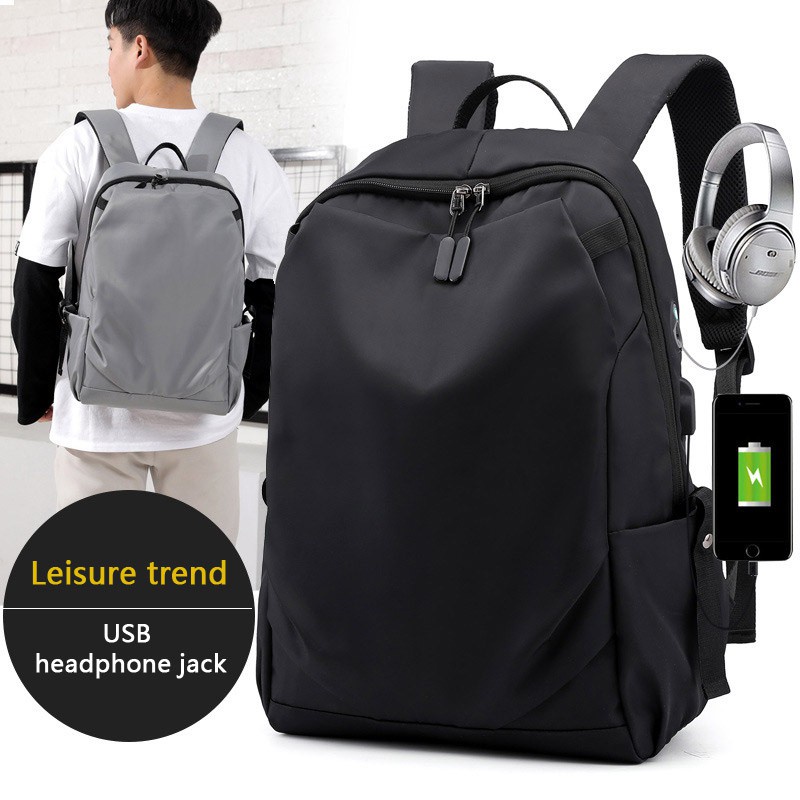  Laptop Backpack – Holds Up to 15.6″ Laptops & Tablets – Oxford Textile – Waterproof – Recharge USB Port – Minimalist Design  – International Travel Carry On Approved – Anti-theft Hidden Pockets – BLACK Laptop Backpack Waterproof Recharge USB Port