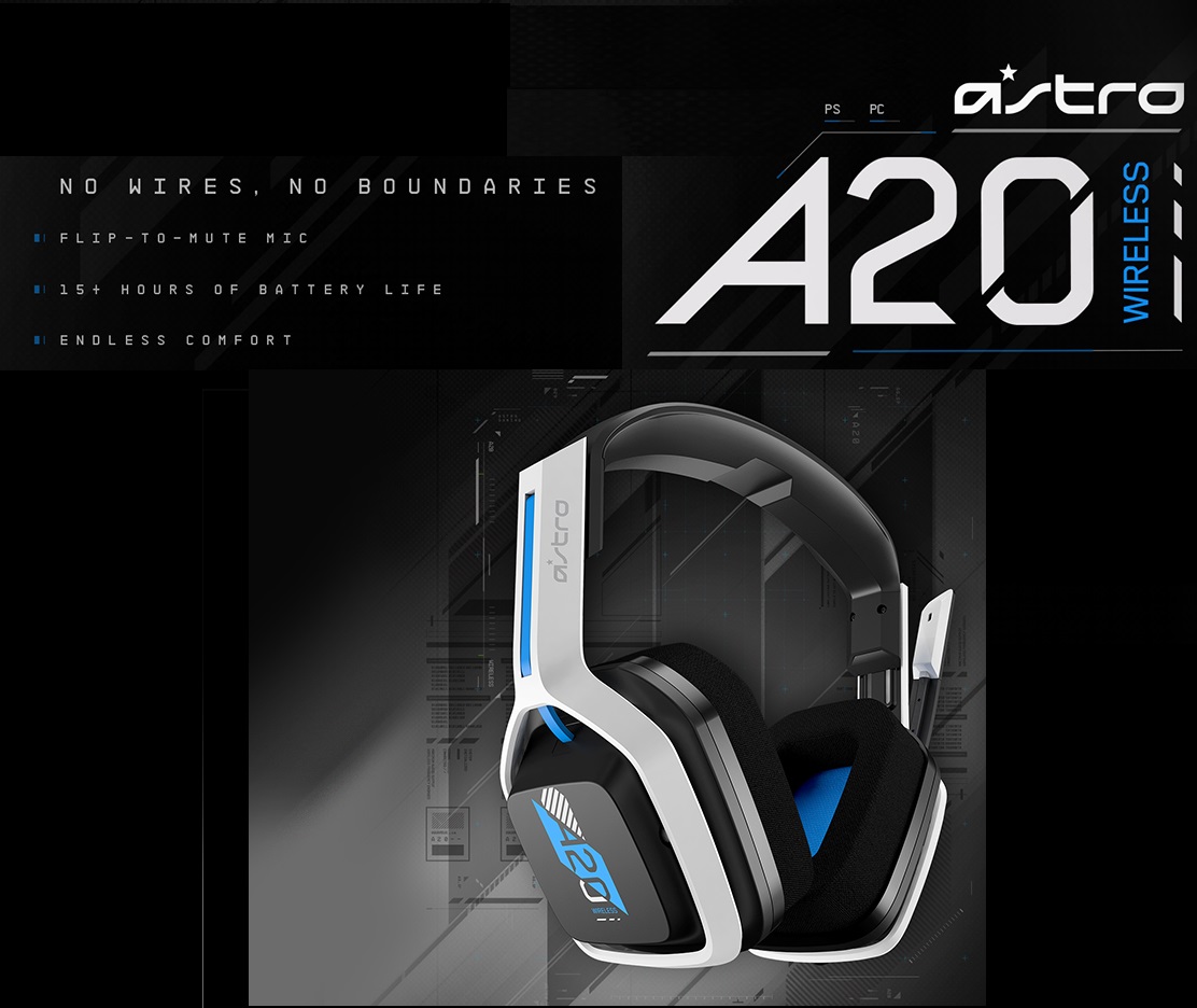 ASTRO-A20-WH ASTRO Gaming A20 Wireless Headset Gen 2 ASTRO Gaming A20 Wireless Headset Gen 2