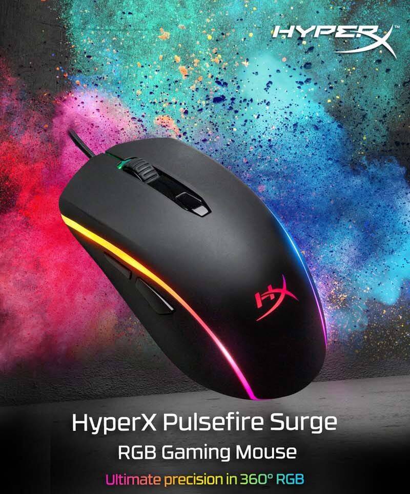 HYPERX-PULS-SURGE Pulsefire Surge RGB Wired Optical Gaming Mouse HyperX Pulsefire Surge - RGB Wired Optical Gaming Mouse