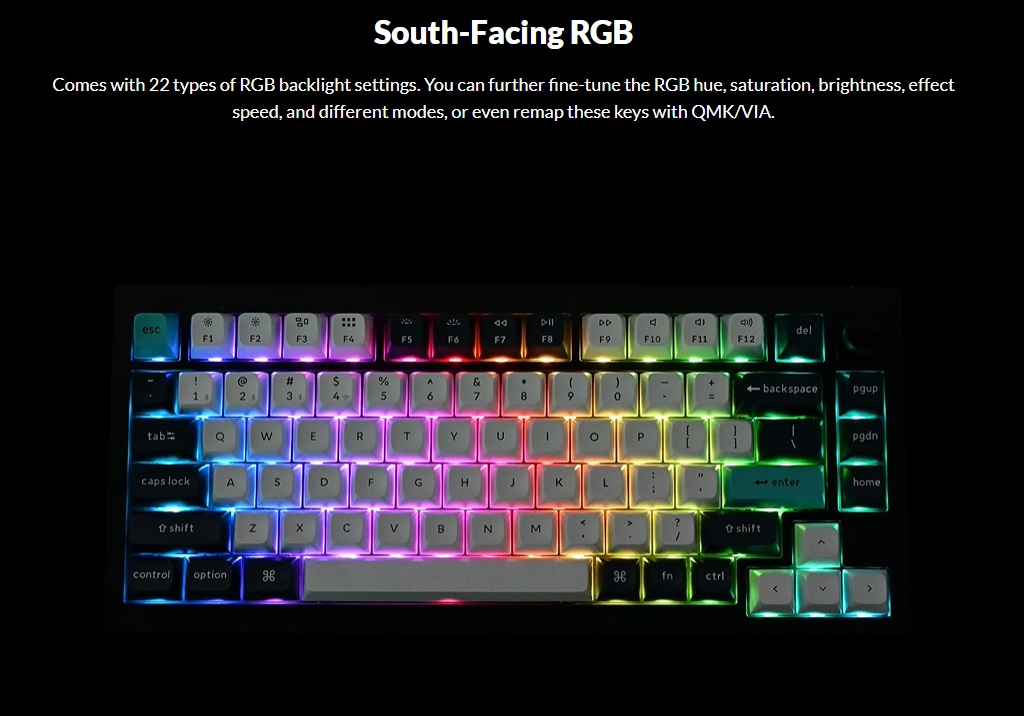 Keychron Q1 Pro Wireless & Wired Custom Mechanical Keyboard - Entirely Aluminum - QMK/VIA Programmable 75% Layout RGB with Hot-swappable - Full Assembled Knob Keychron Gateron Jupiter Banana Switch - Compatible with Mac Windows Linux  Keychron Gateron Wireless Aluminum Mechanical Keyboard