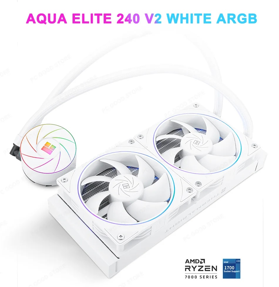 TL-S12-W Aqua Elite 240 WHITE ARGB V2 CPU Liquid Cooler Thermalright Aqua Elite 240 WHITE ARGB V2 CPU Liquid Cooler