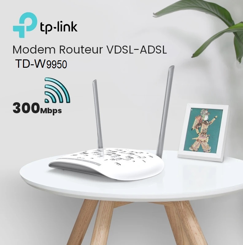 TD-W9950 300 Mbps Wireless VDSL ADSL Modem Router TP-Link 300 Mbps Wireless VDSL/ADSL Modem Router