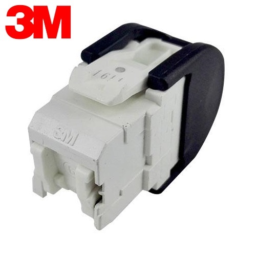 3M Volition Cat6 8-Way Female Tool-less IO Information Outlet RJ45 Connector Keystone Mount 3M Cat6 RJ45 Connector Keystone Mount