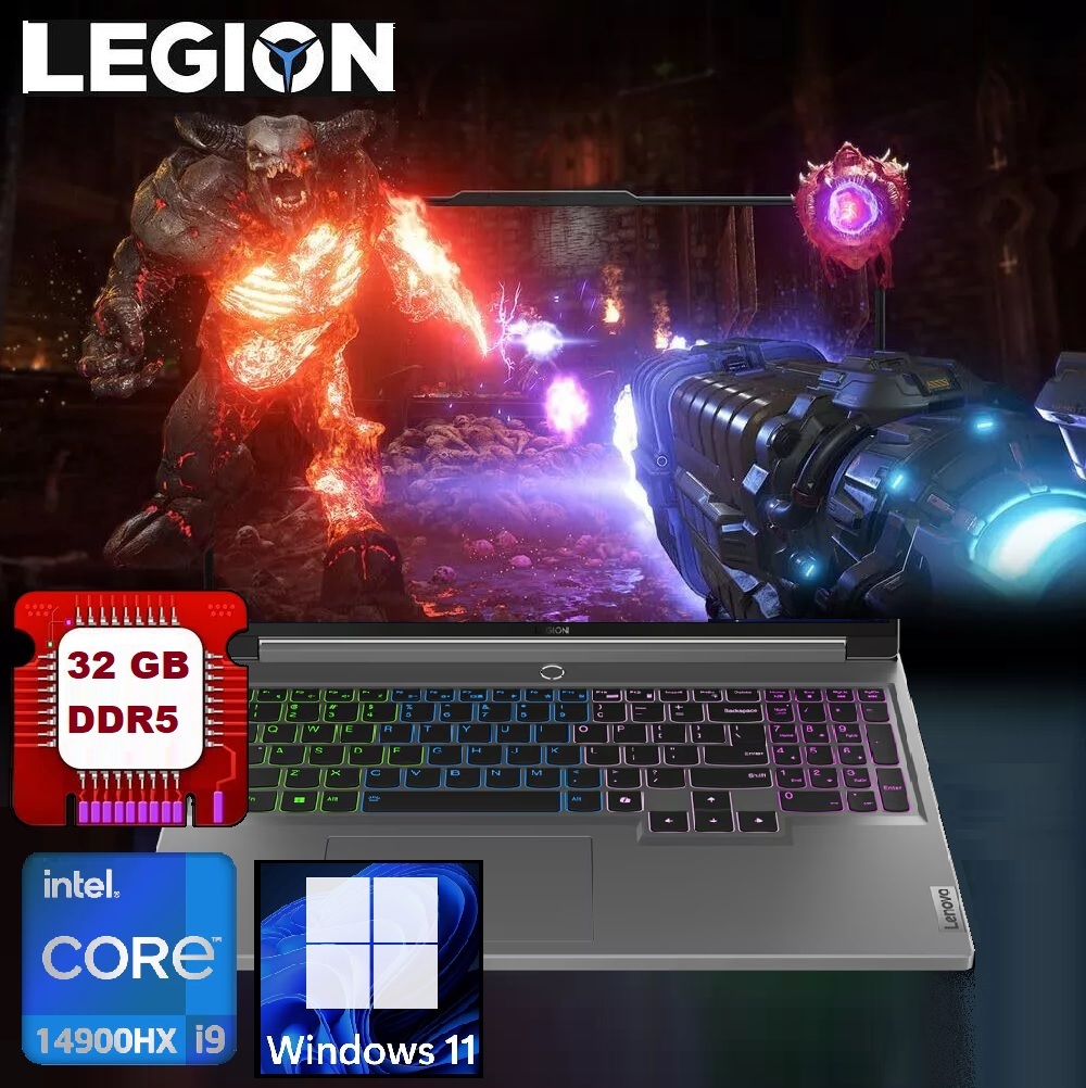 83DG004JUS Lenovo Legion 5 16IRX9 i9-14900HX 32GB DDR5 Lenovo Legion 5 16IRX9 Core™ i9-14900HX