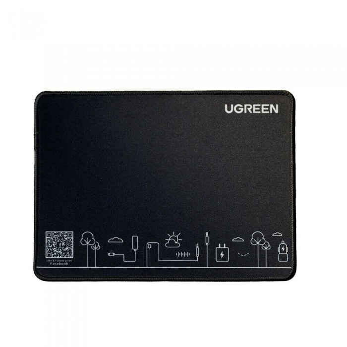 UGREEN CY016 NON-SLIP RUBBER MOUSE PAD – BLACK 