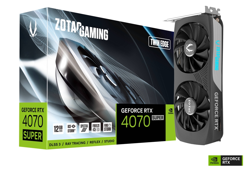 RTX 4070 SUPER Twin Edge 12GB ZOTAC GAMING GeForce RTX 4070 SUPER Twin Edge 12GB GDDR6X Graphic Card