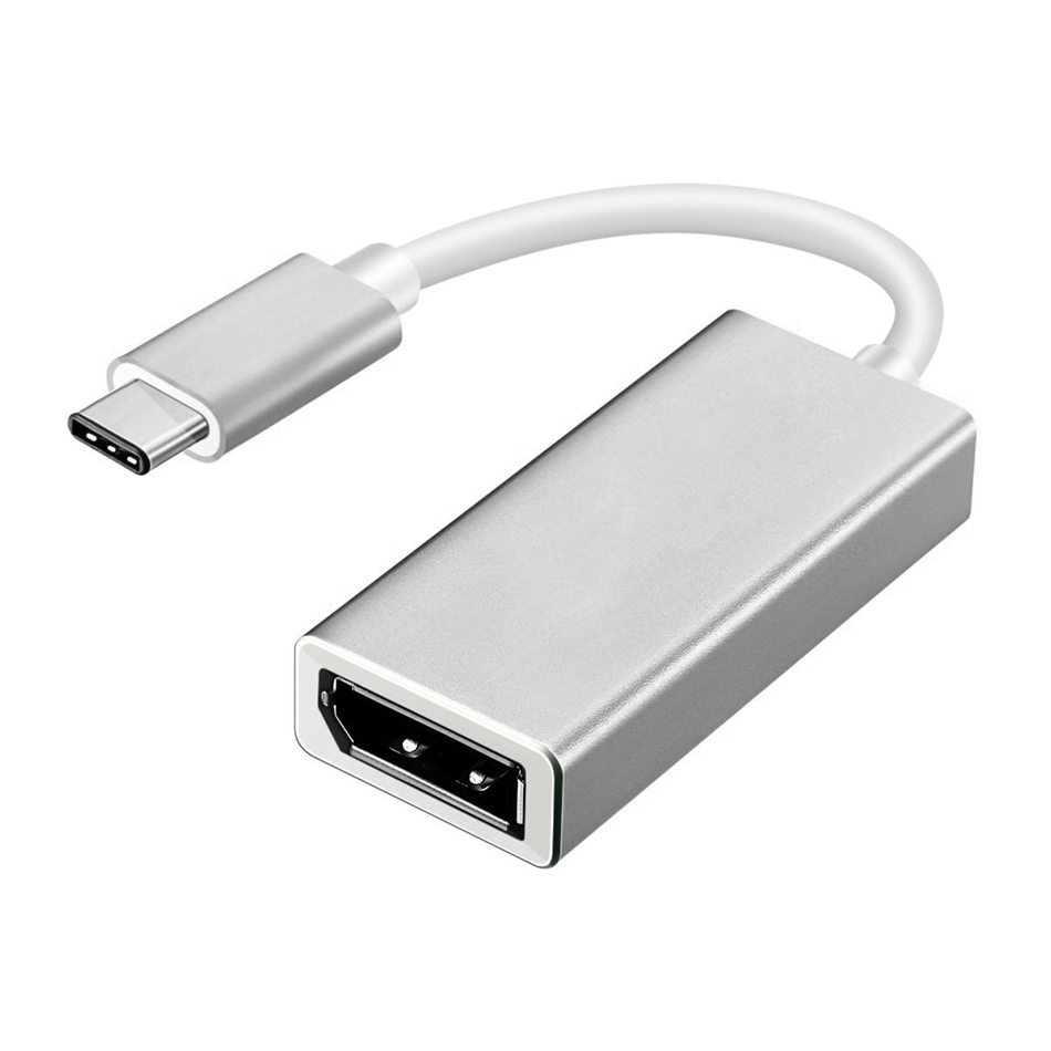 Mini Display Port Metal Plastic Adapter Converter Cable Type-C USB 3.1 to Display Port DP 4K HD Video Adapter